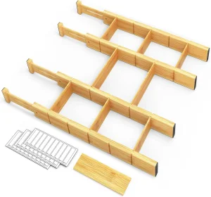 Expandable Bamboo Drawer Dividers