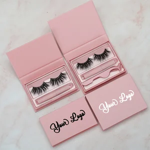 Best Quality Selling Custom Packaging Korea 3D Hair Strip False Hard Magnetic Eyelashes Without Glue