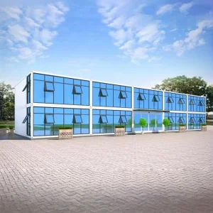 Eco-Friendly Packaged Container House with Solar Panel Readiness, Ideal for off-Grid Living and Sustainable Tourism