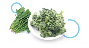 Spinach cubes