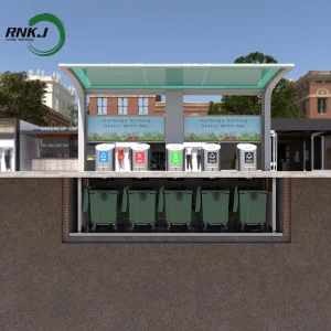 RNKJ Brand Smart Recycling Equipment Automatic Garbage Sorting Station Bin