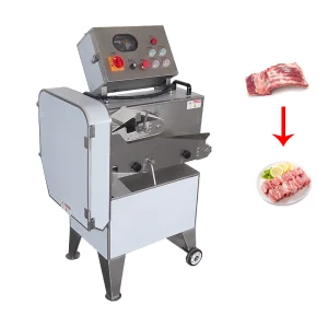 Máquina Industrial de Corte de Carne para Costelas e Cubos Congelados