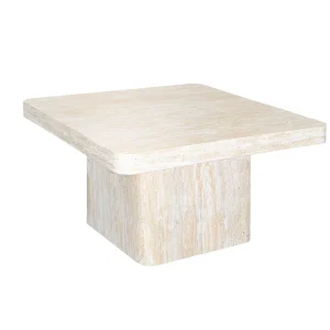 Wholesale Factory Price Cheap MDF with Paper American Style Modern Living Room Furniture Luxury Solid Wood Square Coffee Table