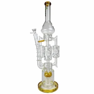 20" Spikey Arms Rocket Multi Perc Water Pipe Hookah Glass Smoking Pipe Lighter Vaporizer
