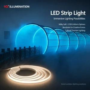 Fita de LED Brilhante e Impermeável para Arquitetura IP68