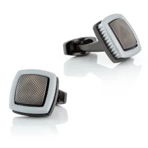 French Black Dot Cufflinks