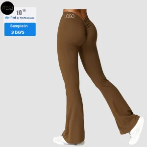 Peach Booty Flare Yoga Pants