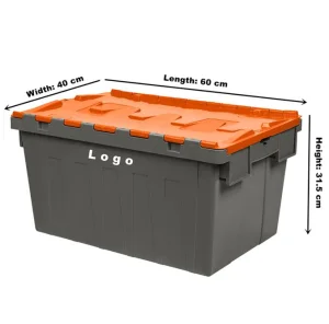 Stackable Plastic Crates Storage Boxes