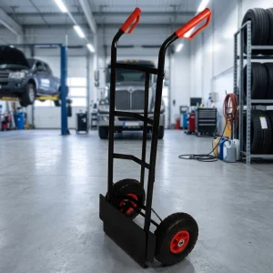 High Quality OEM TC1830 Industrial Metal Platform Small Trolley 2 Wheels Blue Cargo Truck 200kg Capacity for Warehouse Use