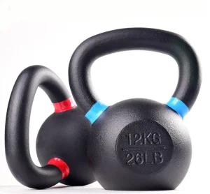 80kg Engraved Kg Lb Pesa Rusa Gym Weight Fitness Casting Iron Kettlebell