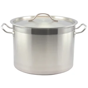 Stainless Steel Cookware Cooking Food Stockpot Steamer Induction Stock Pot with Sand Sandwich Bottom