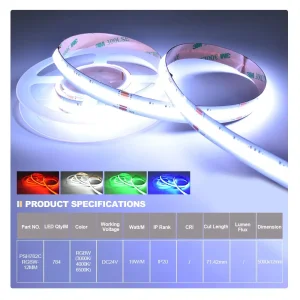 784LEDs/M RGBW COB LED Strip