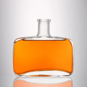 Wholesale Flat Shape Glass Bottle For Liquor