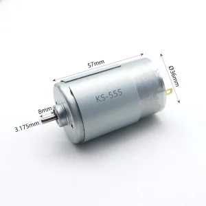 High Torque 3.175mm Long Double Shaft 36mm DC 12V 18V 24V RS-540 545 550 555 560 Motor 3000rpm 5000rpm 9000rpm Home Appliances
