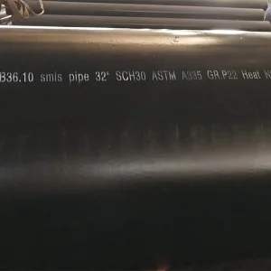 Quanzhou QS 32inch Sch30 B16.10 Tubo de Acero Aleado Sin Costura A335 Gr. P22