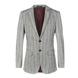 2026 Men's Casual Sport Coat Blazer Lightweight One-Button Slim Fit Suit Jacket Printed Long for Wedding Occasions