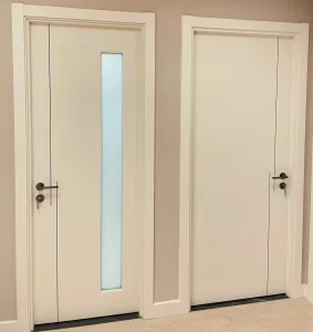 Modern Luxury Fire Rated Acoustic Security Wooden Door Flush or Shaker Style