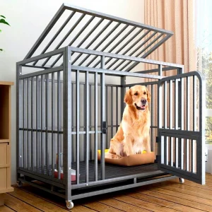 Heavy Duty Portable Foldable Metal Dog Crate