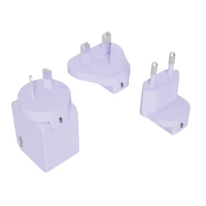 EU Us Kc Jp UK Portable Changeable Plug USB Type C 45W Mobile Phone Laptop GaN Wall Pd Fast Charger for Travel