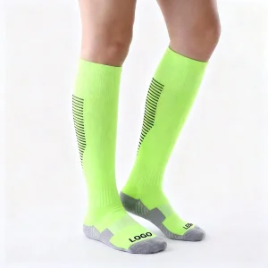 Customized high top non slip sports socks