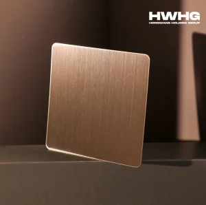 AISI ASTM 201 304 Rose Gold Color Matte Hairline Anti Fingerprints Decorative Interior Decoration Stainless Steel Sheet for Bulilding Material