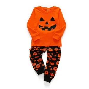 Pijamas de Halloween y Navidad a juego para la familia, super pijamas, conjunto de pijamas de otoño e invierno, mamá e hijo, papá, niños y niñas, conjunto para el hogar con estampado de calabaza