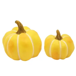 China Set of 2 Ceramic Pumpkin Decorations – Harvest Season Decor HDFS8051 Manufacturer, Manufacturers