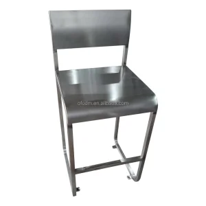 Black Backless Steel Bar Stools