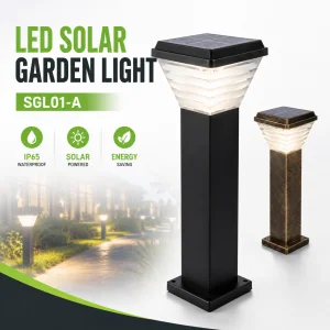 LED Solar Garden Light 180lm/W IP65 LiFePO4 Battery 24 30H Discharging Walkway Garden Lighting CE RoHS 3 Years Warranty