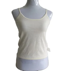 Women Ladies Girls Rib Knitted 100% Pure Cashmere Camisole Sweater Tank Top T-shirt Women
