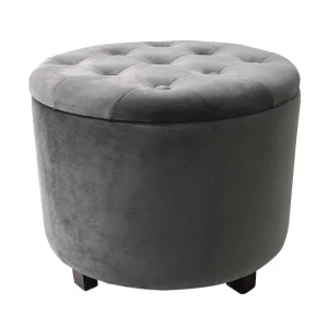 Custom Velvet Ottoman Pouf