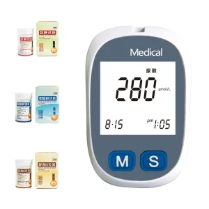 Monitor de glucosa portátil, rápido y preciso con tiras reactivas para pruebas de azúcar en sangre