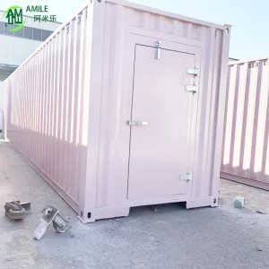 20FT وحدة بناء مكاتب منزلية من حاويات الشحن مع منطقة معيشة مشتركة
