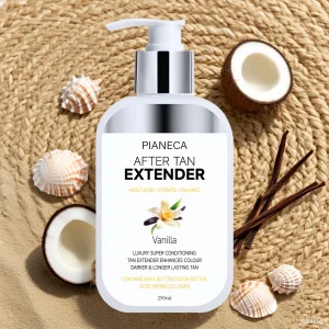 Private Label Sunbed Body After Sun Lotion Extender Moisturizer For Sunburn Relief Tan Cream Fruity Scent 250ml