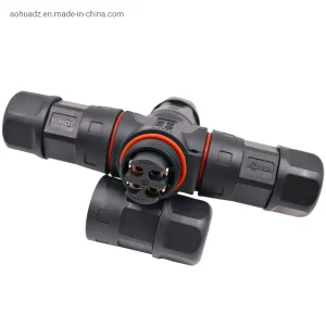 2pin 35A Power Cable Screw Fixing Connector 4 Way Waterproof Plug