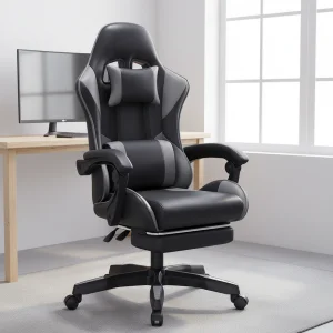 Gaming Chair Ergonomic Footrest Massage