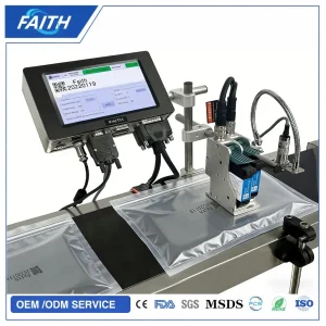 Faith Online Inkjet Printer Lableling Machine Tij Inkjet Printer Forcharacter Date Qr Code Printing