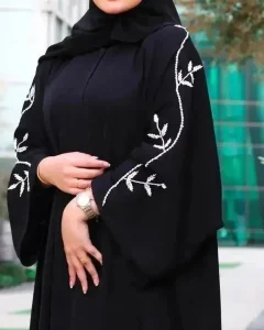 Satin Straight Luxury Womens Evening Party Wear Burkha Abaya