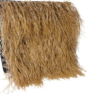DYGRASS Pe Fireproof Uv Resistant Artificial Thatch 16cm Artificial Thatch Roof Plastic Thatch Manufacturers, Supplier