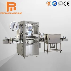 Máquina de Embalagem de Rótulo de Manga Retrátil para Bebida Carbonatada em Garrafa PET