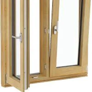 Ventanas de aluminio negro de alta calidad, ventanas oscilobatientes de triple acristalamiento