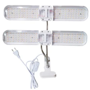 Brilliant-Dragon LED Grow Light Dual Head Desk Clip Lamp for Indoor Plants with Full Spectrum