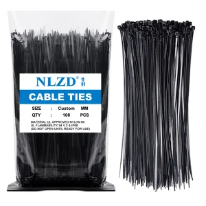 Wholesale Factory 100 Pcs Pack Strong Self-Locking Nylon 66 Cable Ties White Plastic Zip Ties Eco-Friendly Free Sample