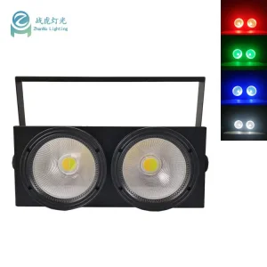 High Bright RGBW Cob Studio Stage LED Par Light Hot Welcome 2-Eye LED Blinder Spotlight for Weddings and Stages DMX Led