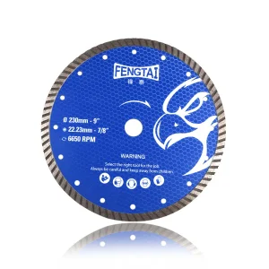 Fengtai 230mm DIY Turbo Diamond Cutting Blade with Ti-Coated Finish for General Cutting OEM