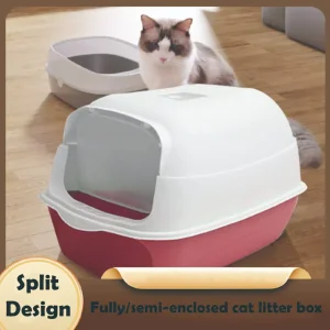 Cat Litter Box Plastic Cats Sandbox Toilet Pet Cleaning Cat Toilet Products