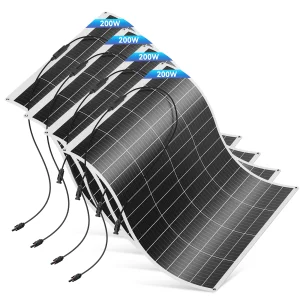 Light Weight Rollable Flexible Solar Panels 100W 200W Thin Film High Efficiency 22% 25-Year Warranty Home &amp; RV Use