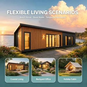 Casa Modular de Aço Leve Prefabricada 60, Edifício Prefabricado Pronto para Exportação Cealum com Montagem Rápida e Solução Turnkey de Decoração Personalizada