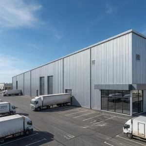 Q235B Custom Size Expandable Metal Frame Shopping Mall School Building Large Span Prefab Workshop Warehouse