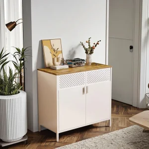 Modern Steel Sideboard Buffet Cabinet